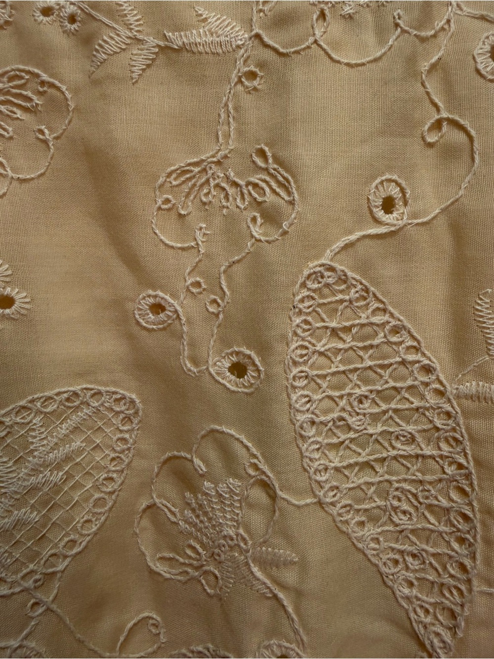 Sam Edelman Butter Yellow Eyelet Midi Dress - Picture 8 of 10